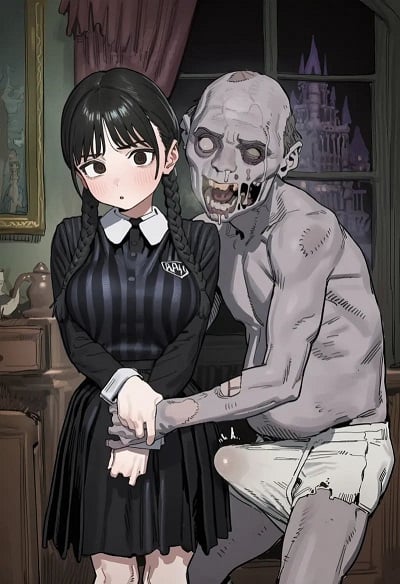 เวนส์เดย์… โดนซอมบี้เย็ด [Patreon] (yourojisan) Wednesday Addams x Zombie
